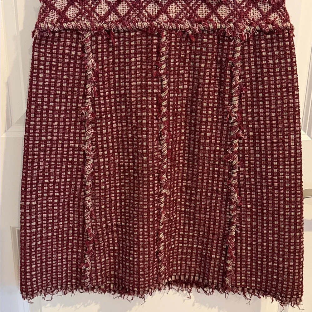 Chanel Burgundy Tweed Dress - Picture 8 of 17